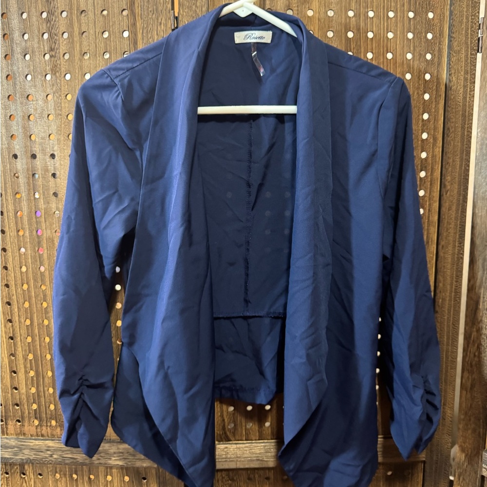 Elegant Navy Blue Women's Jacket